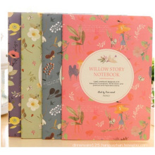 Plastic Set Fashion Notepad, Printed Flower Cover Notebook for Gift